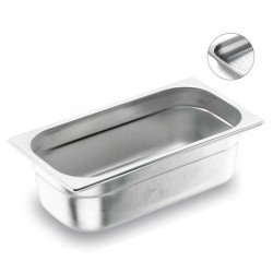 Cuba perfurada Gastronorm 1/2 em aço inox 18/10