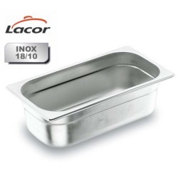 Bac gastronorme 1/2 perforé en acier inoxydable 18/10 de Lacor