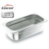 Bacinella gastronorm 1/2 forata in acciaio inox 18/10
