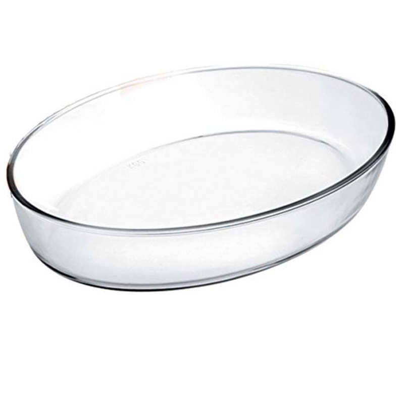 Comprar fuente ovalada de cristal para el horno Ibili Kristall tamaño 23X16  cm