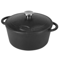 Gietijzeren braadpan zwart 5 liter Sitraslow van Sitram