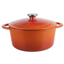 Cocotte ronde en fonte laquée Tradifonte de Sitram