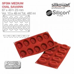 Molde oval savarin Siliconflex de Silikomart