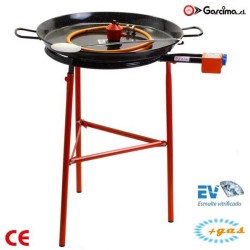Kit fornello piatto da 50 cm e padella per paella da 70 cm