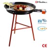 Flat paella burner kit, 60 cm burner and 80 cm paella pan