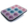 Ibili Muffinform mit 12 Mulden und Kapseln