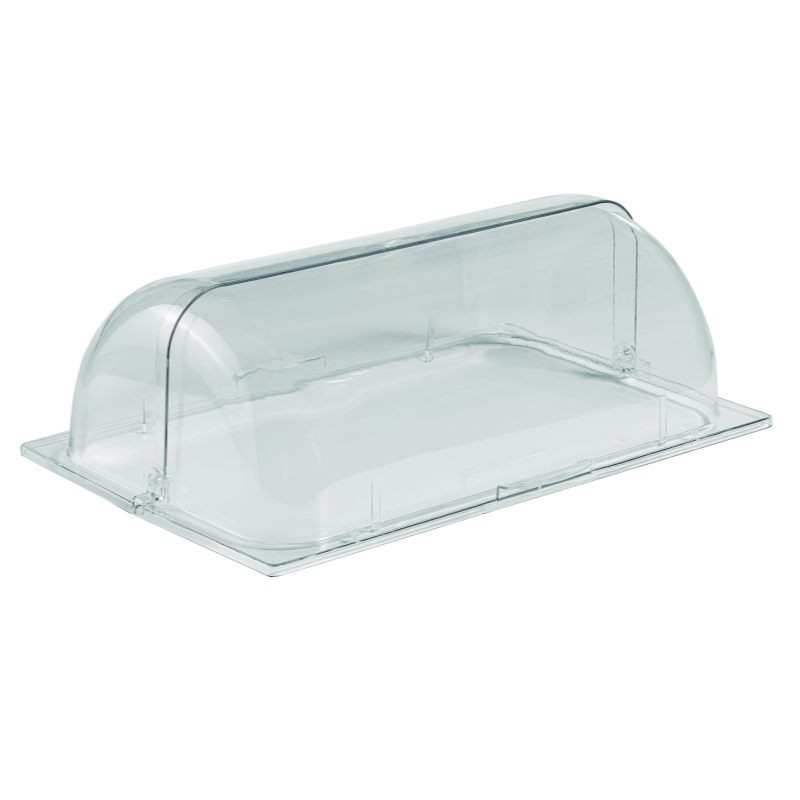 Mari Plast - Vasos plásticos transparentes con tapa domo, muy
