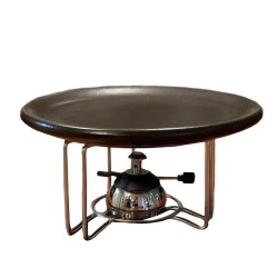 Set grill per carni alla pietra con piastra in ceramica Alexalo