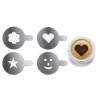 Set de 4 pochoirs à café de Ibili