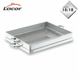Lacor Abtropfbehälter für Frittiertes aus Edelstahl 18/10