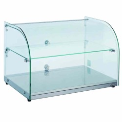Neutrale glazen vitrine van Lacor