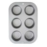 Antiaanbak muffinvorm met 6 holtes van PME Cake