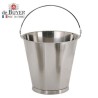 Seau conique gradué 12 L en acier inox avec pied De Buyer