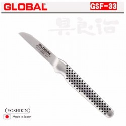 Cuchillo pelador forjado recto largo de 6 cm Global GSF-33
