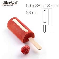 Set de moules Mini Chic SteccoFlex de Silikomart + 100 sticks