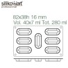 Silikomart savarin Log silicone mould, SiliconFlex