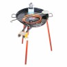 Paella-Set: klassischer Gasbrenner 35 cm und emaillierte Paella-Pfanne 42 cm