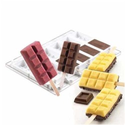 Set de moules Choco Stick SteccoFlex de Silikomart + 50 sticks