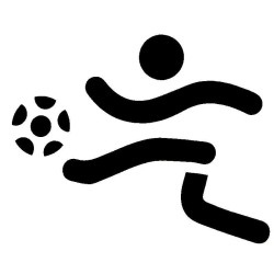 Set di 3 stencil per decorare torte motivo calcio