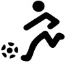 Set of 3 football-themed cake decorating stencils