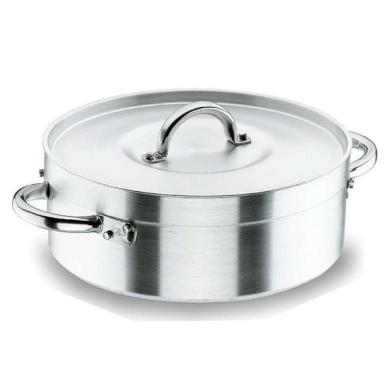 Garnek niski z pokrywką Chef Aluminio marki Lacor