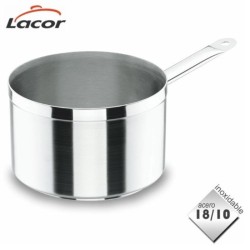 Lacor Stielkasserolle hoch Edelstahl Chef Luxe