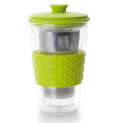 Ibili doppelwandiges Teeglas mit Sieb