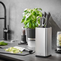 Ceppo portacoltelli in acciaio inox Insiem Gefu