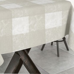 Tovaglia cerata Millet bianco serie Fibratex. Al taglio