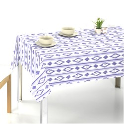 Tovaglia cerata Guillem blu serie Yelmotex. Al taglio