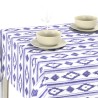 Tovaglia cerata Guillem blu serie Yelmotex. Al taglio