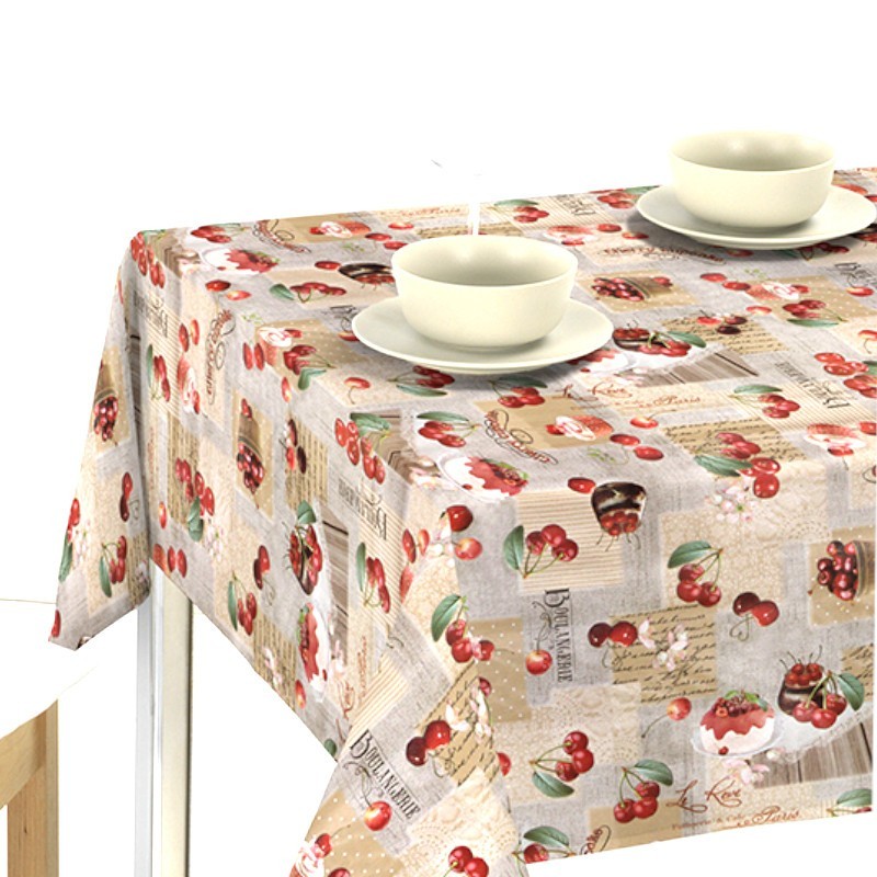 Toalha de mesa plastificada Boudica série Yelmotex. Ao corte