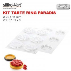 Kit Tarte Ring Paradis Ø80 aros + molde Silikomart
