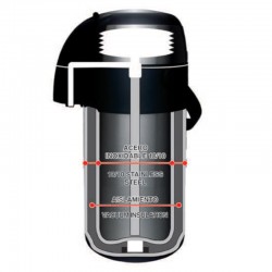 Comprar jarra termo Airpot de acero inox de Lacor varias capacidades  capacidad 2.5 litros