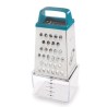 Rallador con cuatro caras de acero inox con recipiente Keep de Lacor