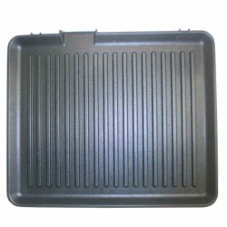 Placa de grelhar ranhurada para o grelhador rebatível Pro da Lacor