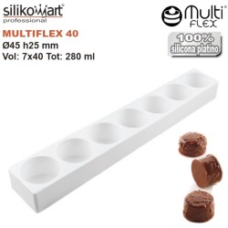 Comprar molde cilindros Ø45 mm multiflex 40 de Silikomart Profesional