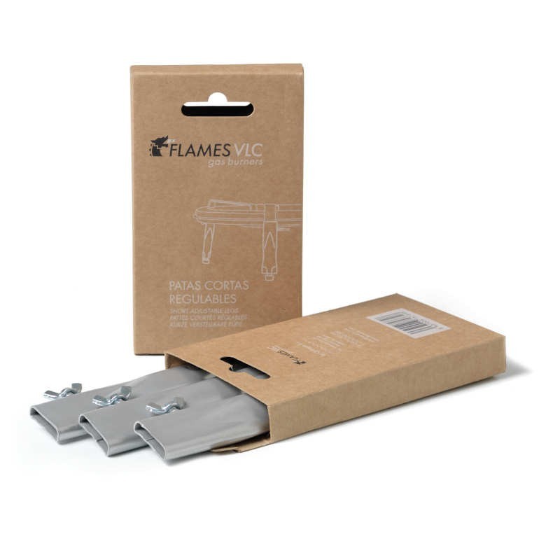 juego de patas regulables cortas para paelleros