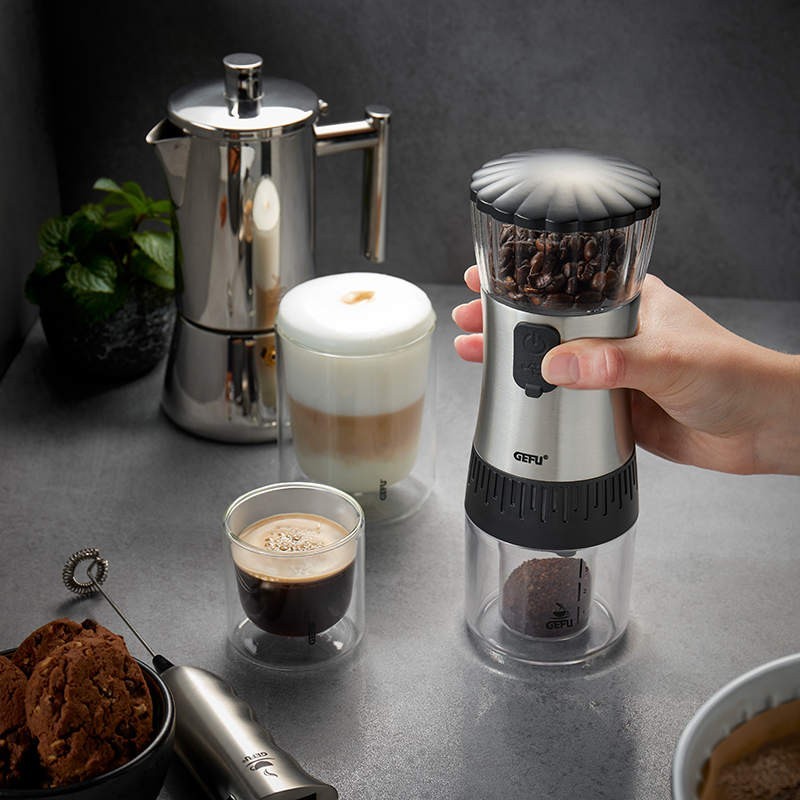 Macinacaffè elettrico con ricarica USB Polve di Gefu