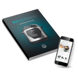 Elektrische multikoker GM H Deluxe Fry met airfryer-deksel en weegschaal