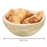 Okrągły koszyk do wyrastania chleba z pokrowcem