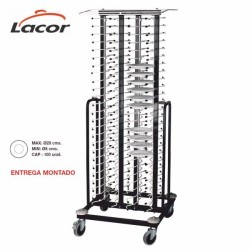 Carrello portapiatti con ruote di Lacor 66550