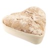 Banneton en forme de cœur avec housse pour fermentation