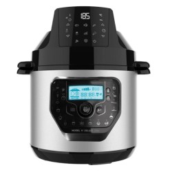 Elektrische multikoker GM H Deluxe Fry met airfryer-deksel en weegschaal