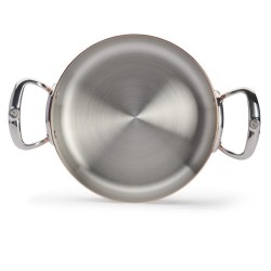 Casseruola bassa in rame con maniche inox Inocuivre De Buyer