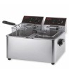 Fritadeira elétrica profissional de dupla cuba 5+5 L da Pujadas