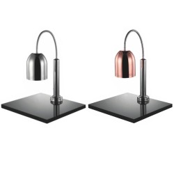Pujadas food heat lamp with marble base