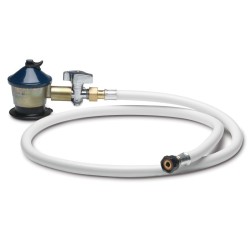 Kit de gás com mangueira e regulador de 50 mbar para as séries O e M da Flames