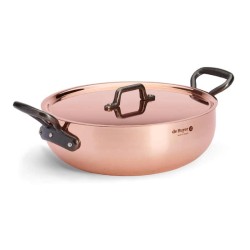 Conische koperen braadpan voor inductie Prima Matera van De Buyer