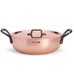 Conische koperen braadpan voor inductie Prima Matera van De Buyer